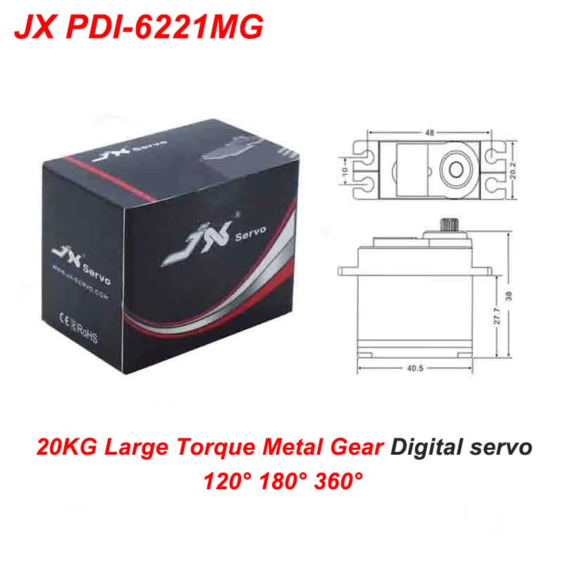 JX PDI-6221MG 20KG Large Torqu - Rc Helicopter Large avis et prix