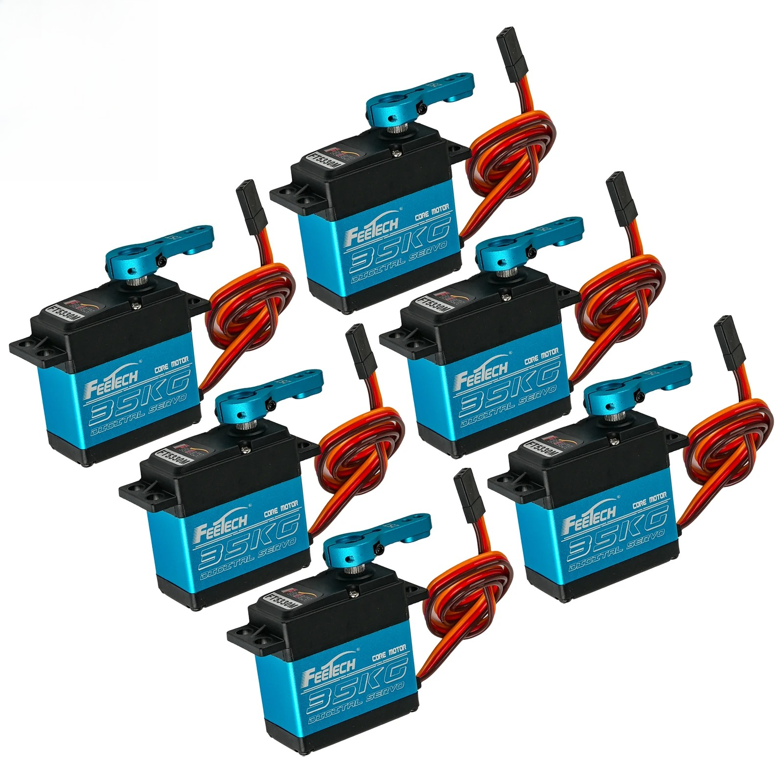 6PCS Feetech FT5330M 7.4V 35KG - Rc Helicopter Servo avis et prix