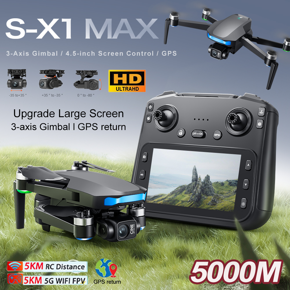 New S-X1 MAX Drone GPS 8K Prof - Rc Helicopter Charger avis et prix